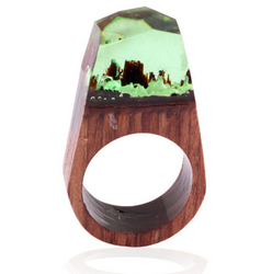 Magniticent Tiny Transparent Fantastic Wooden Ring