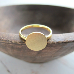 Minimalist Rose Gold Full Moon Rings