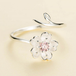 New Arrivals Cherry Blossoms Flower Rings