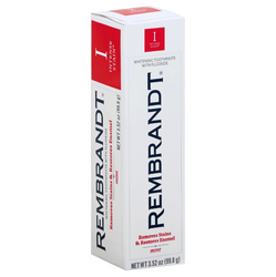 Rembrandt Intense Stain Toothpaste, Whitening, with Fluoride, Mint - 3.52 oz